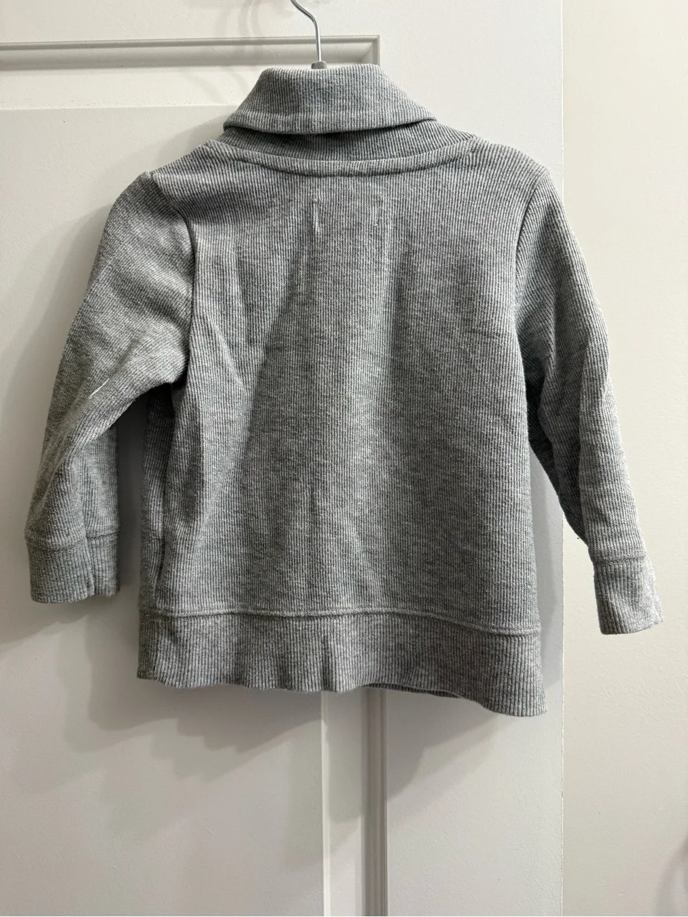 Old Navy Light Gray Shawl-Collar Pullover Sweater